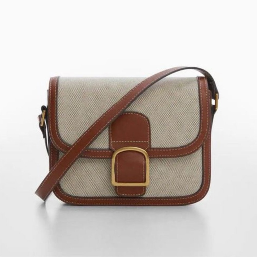Mango Contrast Cross-body Bag